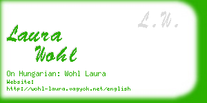 laura wohl business card
